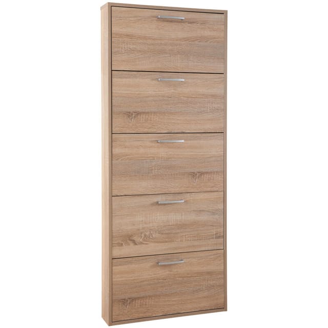 Scarpiera 5 ribalte singole 15 x 65 x h.173,5 cm