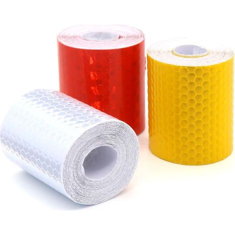 3er-pack Reflektierendes Klebeband (5 Cm X 3 M) – Reißfest – Wasserfest – Für Sicherheitsmarkierungen Im Außenbereich