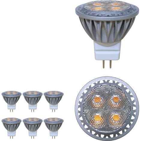 Led-lampe Mr11 Gu4 Spot 3 W 12 Volt Superhell, Entspricht Halogenlampe 35 W 280lm 30 ° Abstrahlwinkel Kaltweiß 6000k Packung Mit 6 Einheiten [energieklasse A+]