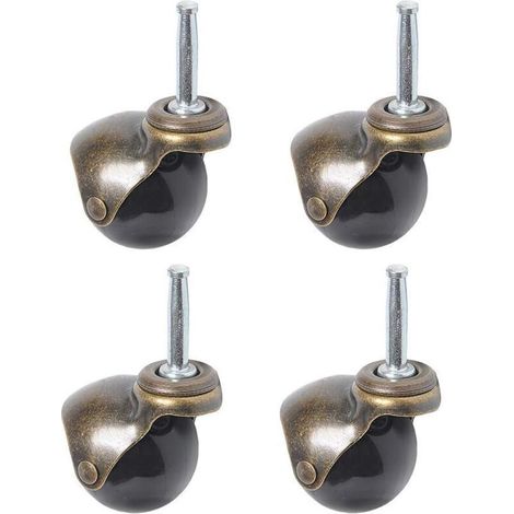 50-mm-lenkrollen – Tragkraft 30 Kg – 4er-set – Für Kleine Möbel Auf Hartböden – Leise Und Leichtgängige Bewegung