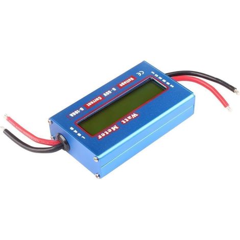 Solar-leistungsmesser, Lcd-leistungsanalysator, Wattmeter, Dc-lcd-display, 60 V/100 A, Hochpräzises Leistungsmess-wattmessgerät – Blau