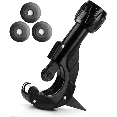 Rohrabschneider Mit 3 Ersatztrennscheiben Und Entgratungsklinge Für Rohre Mit Ø 3–35 Mm / 1/8" – 1 3/8" Aus Kupfer, Messing, Leichtmetall Und Hart-pvc-kunststoff