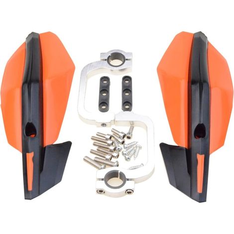 7/8" 22mm Handprotektoren Motocross Lenker Handbürstenschutz Ersatz Für Motocross Dirt Bike Atv Off Road Orange