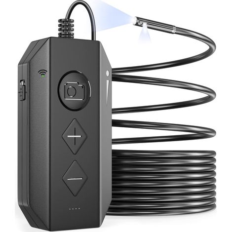 Wifi-endoskop Mit Zwei Linsen, 1080p Hd Dual-kamera-endoskop-inspektionskamera Mit 6 Einstellbaren Leds, Wasserdichte Zoom-schlangenkamera Für Android-smartphone Und Ios-tablet (5m)