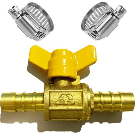 Zweiwege-kugelhahn Mit Widerhaken (für Rohre Mit Einem Innendurchmesser Von 10 Mm Bis 11 Mm)