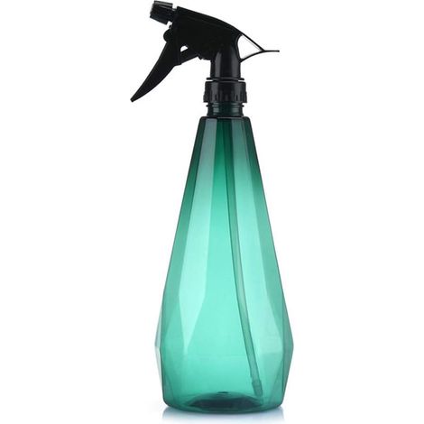 Wassersprühflasche, 1 L, Kunststoffflaschen, Wassersprühflasche, Transparente Sprühflasche, Leerer Auslöser, Nachfüllbare Sprühflasche, Grün