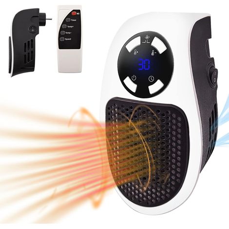 500-w-heizlüfter, Tragbare Mini-elektroheizung Mit Led-anzeige Und Digitalem Thermostat, Sichere Ptc-keramikheizung Mit Geräuschlosem Power-upgrade, Für Das Wohnzimmer Im Badezimmer