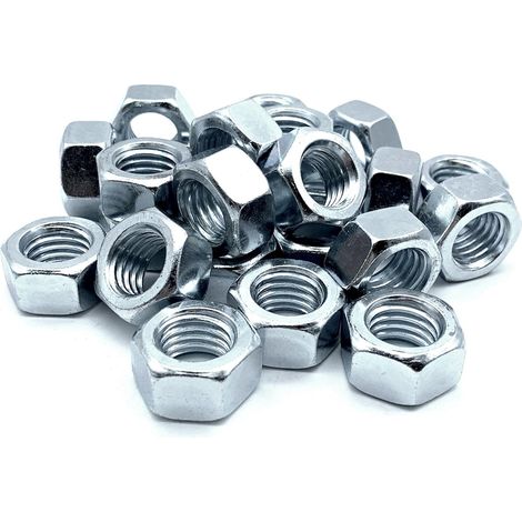 Nuss 50 Sechskantmutter M6 5mm X 10mm Verzinkter Stahl Din 934 M6-mutter Für Schrauben Und Muttern, Verbindungselemente, Innen- Und Außenanpassung Und Befestigung