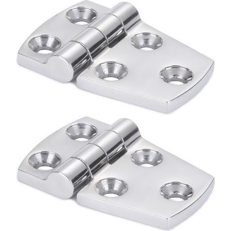 Hardware-unterstützung, Türscharnier, Stahl, Robust, Stahl, Bootsscharnier, Schrank, Plattformscharnier, Marine, Garage, 316 Edelstahl, 2 Stück, 38 Mm X 57 Mm