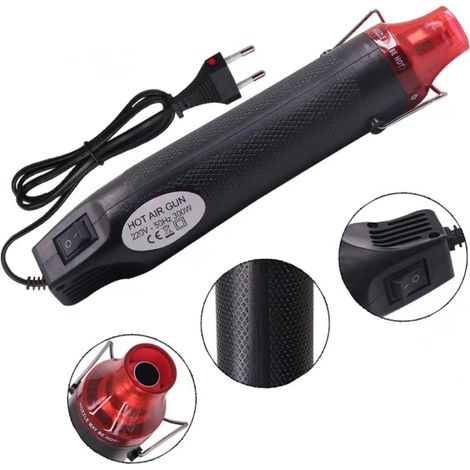 Mini-elektro-heißluftpistole, 300 W, Tragbare Heißluftpistole, Temperatur, Diy-heißluftpistole Zum Trocknen Von Farbe, Stempel, Erhitzen Von Ton