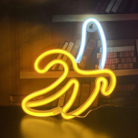 Bananen-led-neonschild – Geschenk Für Kinder – Dekorative Hängelampe, Für Zuhause, Schlafzimmer, Bar, Restaurant, Weihnachten, Geburtstagsparty, Geschenk, Wanddekoration