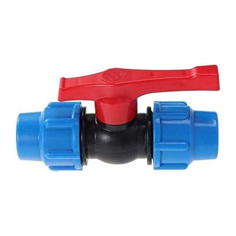 Mdpe-kunststoff-kugelhahn-kompressionsschlauchanschluss Mit Inline-kugelhahn Zur Verwendung Mit Wasserrohren 32 Mm