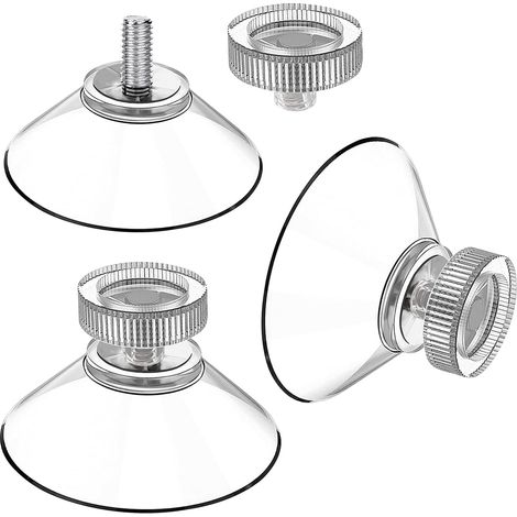 Saugnapf Set Mit 25 Saugnäpfen Ø 40 Mm M4 - Transparente Saugknöpfe Mit Rändelmutter