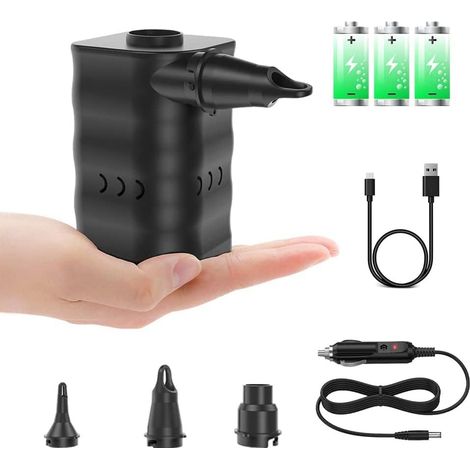 Elektrische Luftpumpe Für Schlauchboote, Tragbare Luftmatratzenpumpe Für Schwimmringe, Luftmatratzen, Poolschwimmer