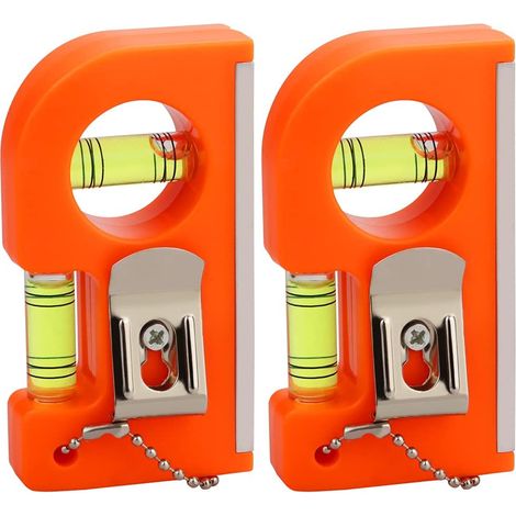 2er-pack Magnetische Taschenwasserwaagen, Mini-präzisions-horizontal- Und Vertikalwasserwaagen Mit Schlüsselring, Taschenwasserwaagen Für Werkzeuge 85 X 45 X 20 Mm, Kleine Magnetische Wasserwaagen Für