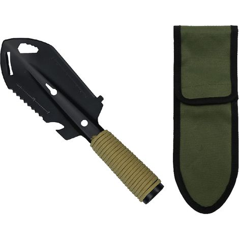 Mini-gartenschaufel Aus Metall, Edelstahl-gartenwerkzeug Für Gartenschaufel, Multi-tool-gartenschaufel Für Camping-gadgets, Geeignet Für Campingreisen (schwarz)