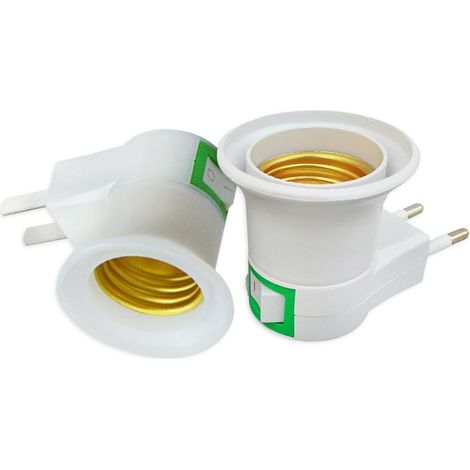 Lampensockel-konverter, Eu-stecker, Sicherheitsschalter, Lampenfassung Mit Ein-/aus-kontrollschalter, E27-fassung, Lampenfassung, Lampenfassung Von