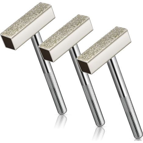 3-teiliges Abrichtrad, Praktisches Diamant-schleifrad, Abrichtrad, Bank-schleifrad-abrichtwerkzeug Zum Schleifen, Entgraten Von Rädern, Silber