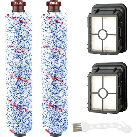 Ersatzzubehör 2 Multi-surface-rollenbürsten + 2 Filter Für Die Bissell Crosswave-serien 17132 Und 2225n