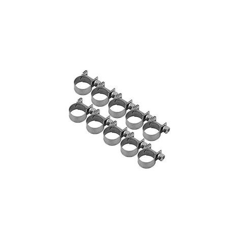 10 Stück Robuste Edelstahl-kraftstoffleitungs-schlauchklemmen, 6 Mm–20 Mm, Optionale Größe Für Sanitäranlagen (13–15 Mm)