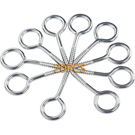 M3 40 304 Edelstahl Ringschraube Ring Auge Schaf Auge Runde Selbstschneidende Ringschraube Ring Mit Verschluss Türverriegelung Schnalle 20 Stück
