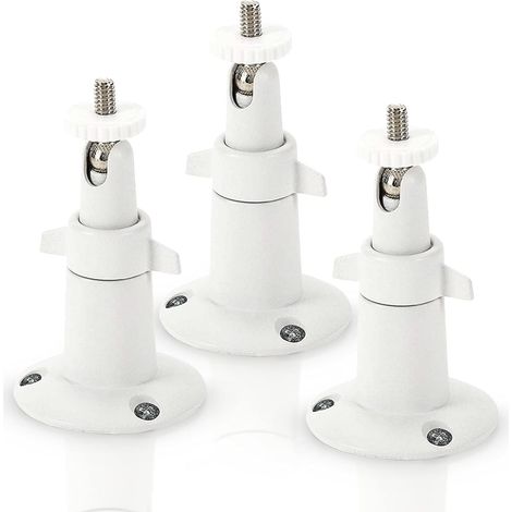 Wandhalterung Aus Metall Für Arlo Smart-sicherheitskamera – Verstellbare Innen-/außenhalterung Für Arlo-kameras Und Andere Kompatible Modelle (3er-pack, Weiß)