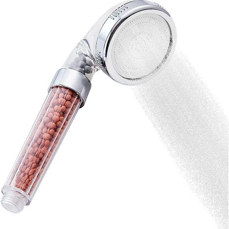 3 Modi, Verstellbarer Duschkopf, Anti-kalk-duschfilter, Hochdruck-duschkopf, Wassersparend, Austauschbares Lonic-filtersystem, Dusche, Handbrause, Badezimmer Und Toilette