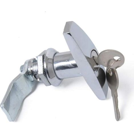 T-griff-schloss Mit Schlüssel, Anhänger-türverriegelung Aus Aluminiumlegierung, T-griff-schloss, Universelles T-griff-schloss Für Anhänger, Wohnmobile, Silber