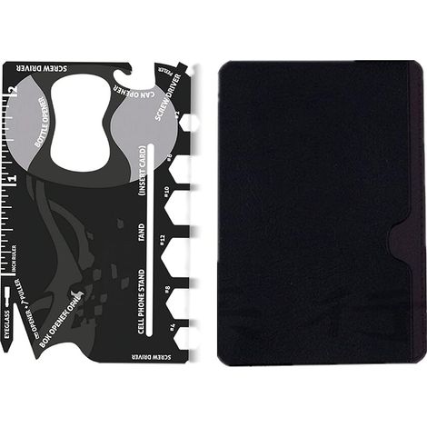 Multitool, 18-in-1 Multifunktionskarte, Edelstahl-werkzeughalter, Multitool, Taschenwerkzeuge, Gadget, Flaschenöffner, Herren, Outdoor, Camping, Diy-zubehör