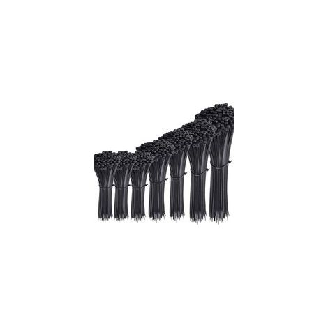 700 Stück Schwarze Nylon-schlauchklemmen, Längen 4"/ 6"/ 8"/ 10"/ 12