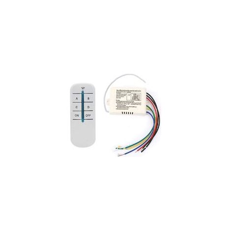 4-wege-funkfernbedienungsschalter, 220 V, Digitaler Wandempfänger, Sendermodul, Fernbedienung, Wandschalter + Senderempfänger Für Lichter