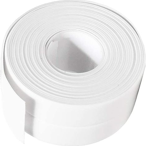 Weiße Silikon-badezimmerdichtung, Dichtungsband, Selbstklebender Wasserdichter Pe-dichtungsstreifen Für Badewanne, Dusche, Toilette, Küche, Waschbecken, Boden, Wand, Schützende Ecke – Weiß
