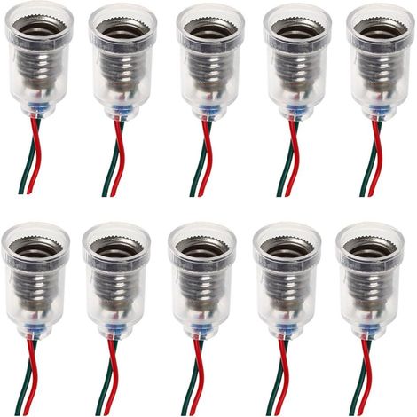 10 Stück E10-lampensockel, Led-schraubmontage, Kleine Lampenfassung, Lampenfassung Mit Drahtfassung Für Experimentierschaltung, Heim-elektrotest-zubehör