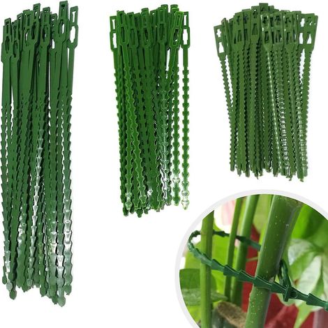160 Stück Pflanzenbinder, Verstellbare Gartenbinder, Pflanzenbinder Und Stütze, Unterstützen Pflanzen Und Sträucher, Flexible Kunststoff-drehbinder (3 Größen)