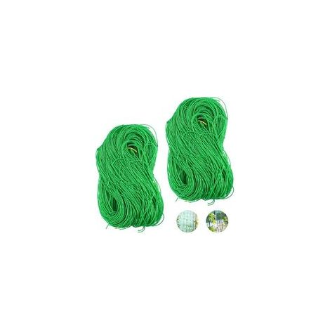 2 Stück Pflanzenstützgitternetz, Polyethylen, Kletterpflanzengitternetz, Erntegitternetz Für Weinreben, Gemüse, Blumen, Früchte, Gurken, Tomaten, Erbsen, 1,8 M X 3,6 M