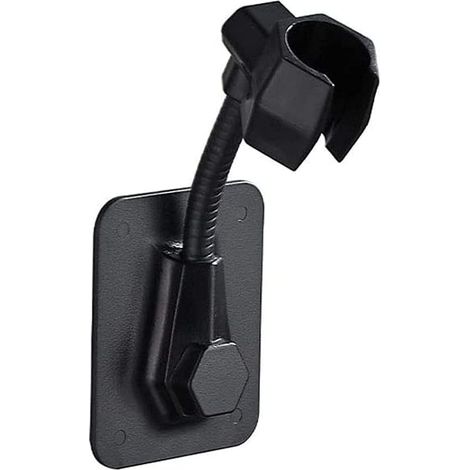 Universeller Verstellbarer Duschhalter, Wandmontierter Duschhalter, Drehbarer Duschhalter, Handbrausehalter, Drehbarer Handbrausehalter, Für Badezimmer (schwarz)