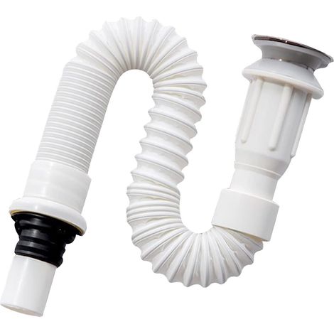 Spülbeckensiphon, Platzsparsiphon, Flexibler Spülbeckenablauf, Spülbeckenablauf, Ausziehbar Von 40 Bis 80 Cm