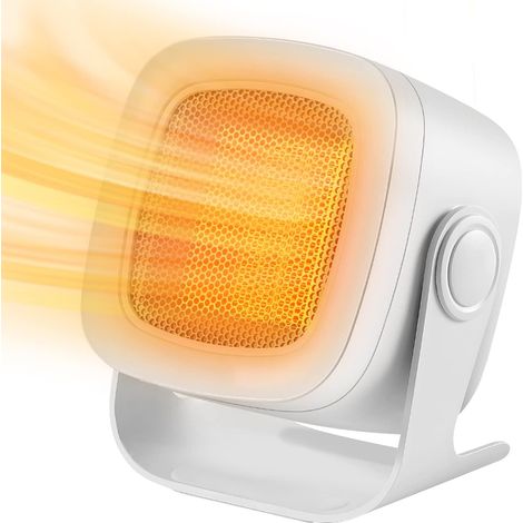 Raumheizung, 1800 W, Leiser Elektrischer Heizlüfter, Mini-keramik-heizlüfter, Sicheres Schnelles Aufheizen Mit Überhitzungsschutz, Badezimmer, Zuhause, Büro, Weiß