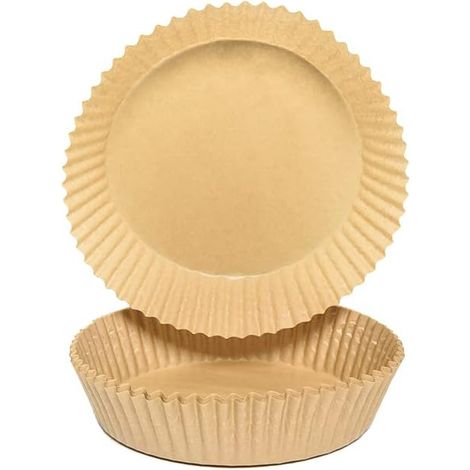 50 Stück Luftfritteusen-backpapier, 6,3-zoll-luftfritteusen-einweg-papiereinlage, Luftfritteusen-papiereinlage Für Mikrowellen-luftfritteuse, Heißluftfritteuse, Öfen, Dampfgarer
