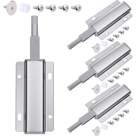 Push-to-open-magnet-schranktür, 4 Stück Magnetischer Riegel, Push-open-dämpfer, Push-to-ope-dämpfer Für Türen, Schubladen, Möbel