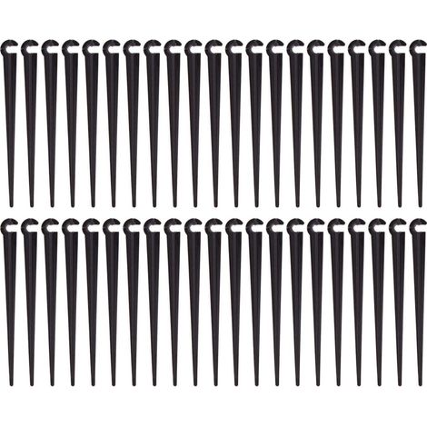 Bewässerungsrohr-stützpfähle, Stützrohrpfähle, Kunststoff-tropfbewässerungs-gartengeräte, Geeignet Für 4 X 7 Mm Pvc-bewässerungsrohre, 100 Stück (offener Durchmesser 5 Mm)