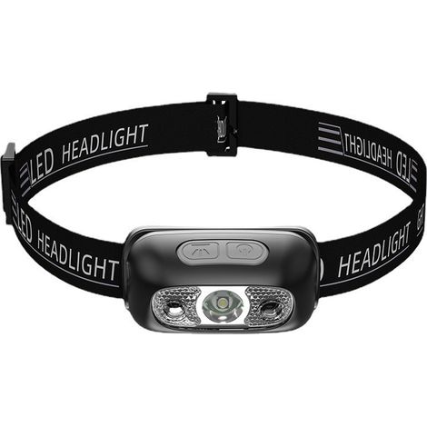 Stirnlampe, Wiederaufladbar, Leistungsstarke Stirnlampe Mit 5 Beleuchtungsmodi, Ipx4 Wasserdicht, Tragbare Led-stirnlampe Mit Rotem Licht Für Angeln/camping/radfahren/wandern