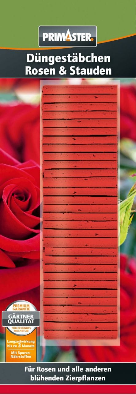 Primaster - Düngestäbchen Dünger Rosen und Stauden mineralisch ganzjährig