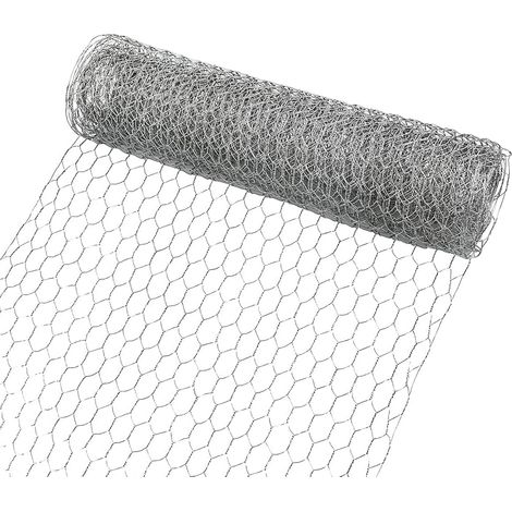 Verzinkter Sechseckiger Hühnerzaun 400 Mm X 5 M Für Bastelprojekte, Gartenarbeit, Innendekoration
