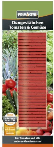 Primaster - Düngestäbchen Tomaten und Gemüse Dünger Gemüsedünger