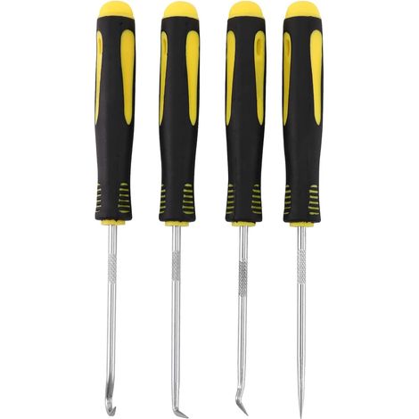 4-teiliges Schaber-haken-werkzeug-set, Öldichtungs-abzieher, Gummi-o-ring-haken, Dichtung, Dichtung, Schraubendreher, Handwerkzeug, Entfernungswerkzeuge, Schwarz Und Gelb