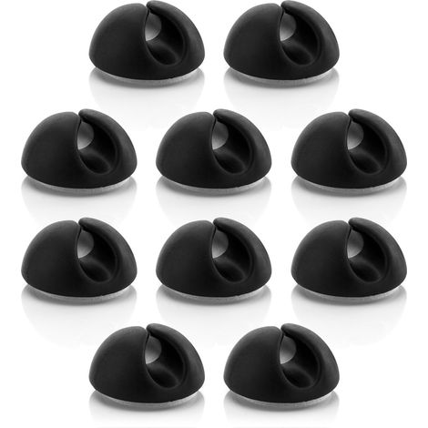 10x Kabelbinder, Kabelhalter, Kabelmanagement, Kabelfixierung, Kabel-organizer Für Kabel Bis Zu 8 Mm, Kabelbinder, Kabelfixierung, Kabelmanagement, Schwarz