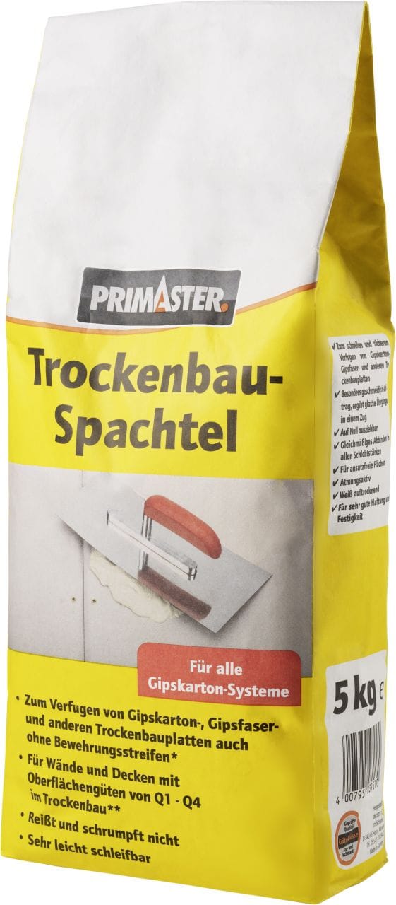Trockenbau- Spachtel 5 kg Spachtelmasse Trockenbau Spachtel - Primaster