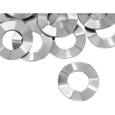 Wellenscheibe, Edelstahl-federscheibe M10 X 5 X 0,3 Mm (20 Stück)