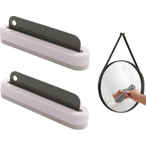 Rakelreinigung Schwammwischer Und -wascher, 2-in-1-set Zur Abnehmbaren Fensterreinigung Mit Schwamm Für Auto-windschutzscheibe, Badezimmerspiegel Und Werkzeug